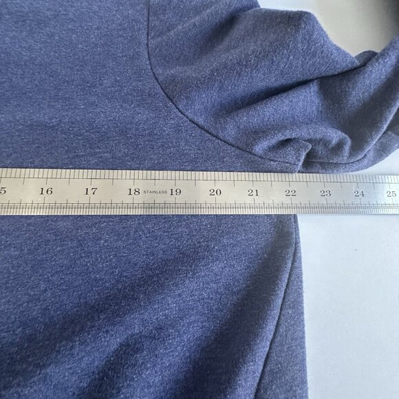 MICHAEL Michael Kors Crew Neck Pullover Sweatshirt Women's L Blue Gold Zip Soft - Picture 7 of 9